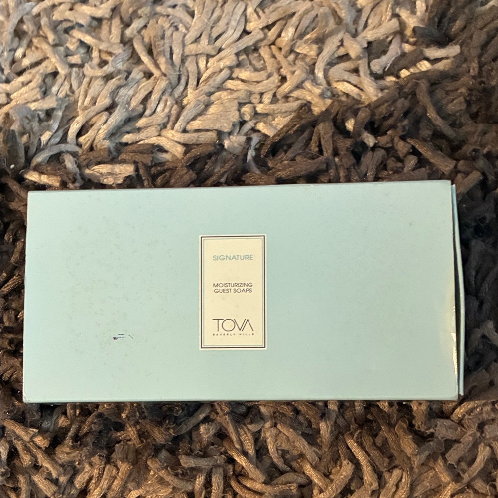 Tova Signature Moisturizing Guest Soaps - Light Blue Box only 2 in box